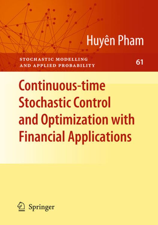 Produktbild: Continuous-time Stochastic Control and Optimization with Financial Applications