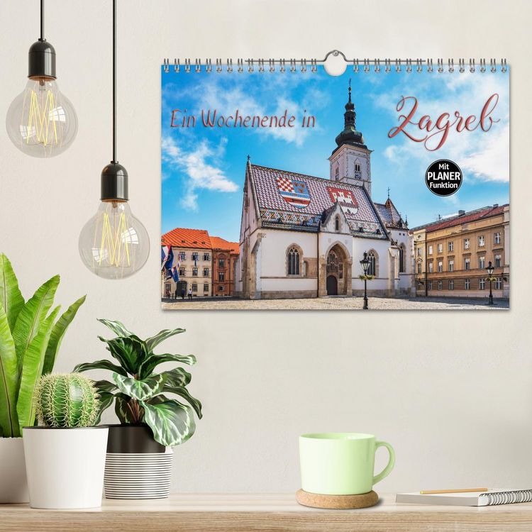 Produktbild: Ein Wochenende in Zagreb (Wandkalender 2026 DIN A4 quer), CALVENDO Monatskalender