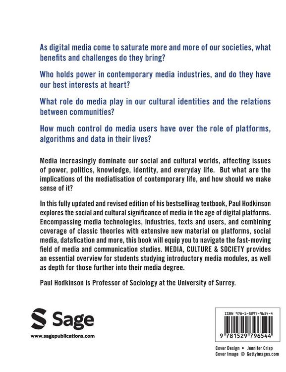 Produktbild: Media, Culture and Society