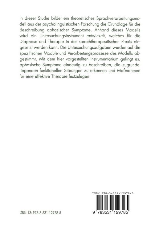Produktbild: Symptomorientierte Diagnostik bei Aphasien