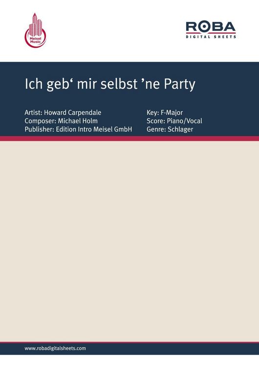 Produktbild: Ich geb' mir selbst 'ne Party