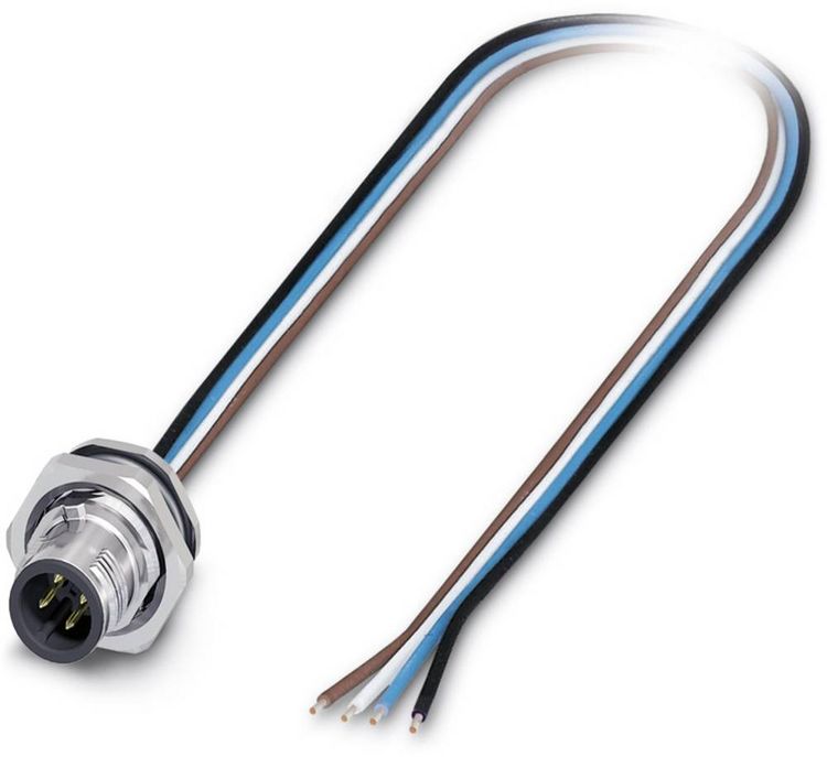Produktbild: Phoenix Contact 1419629 Sensor-/Aktor-Einbausteckverbinder M12 Stecker, Einbau 0.50 m Polzahl Sensoren: 4 1 St.