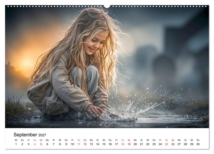 Produktbild: Kinder. Landkinder - Lebendig. Frei. Gl&uuml;cklich. (Wandkalender 2027 DIN A2 quer), CALVENDO Monatskalender