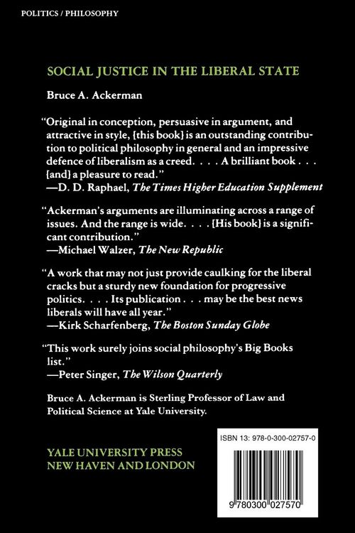 Produktbild: Social Justice in the Liberal State
