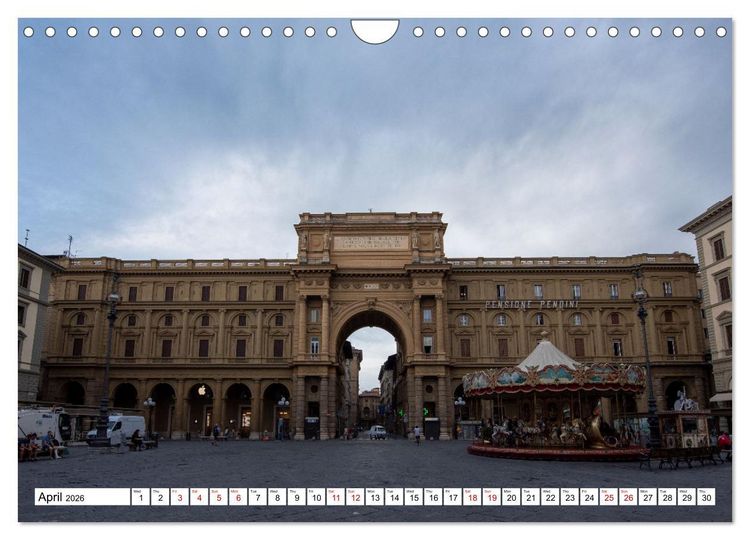 Produktbild: Tuscan cities on the road - Travel along the Florence-Pisa-Livorno freeway (Wall Calendar 2026 DIN A4 landscape), CALVENDO 12 Month Wall Calendar