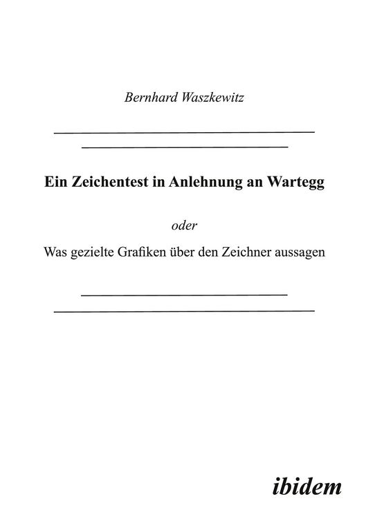 Produktbild: Ein Zeichentest in Anlehnung an Wartegg