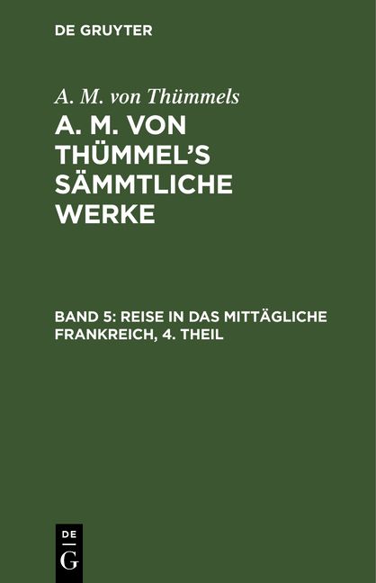 Produktbild: Reise in das mitt&auml;gliche Frankreich, 4. Theil