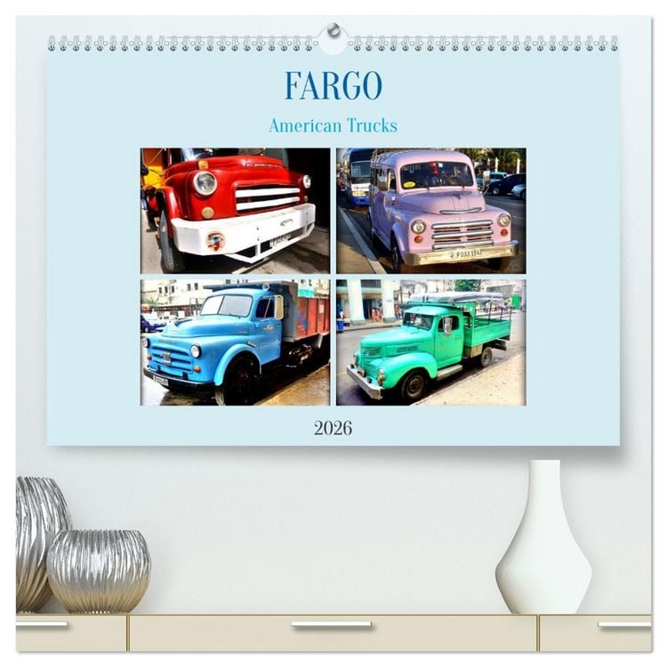 Produktbild: FARGO - American Trucks (hochwertiger Premium Wandkalender 2026 DIN A2 quer), Kunstdruck in Hochglanz