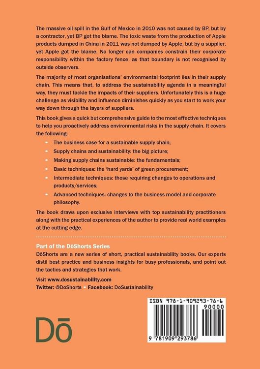 Produktbild: Building a Sustainable Supply Chain