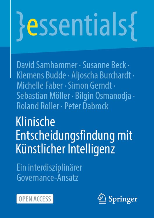Produktbild: Klinische Entscheidungsfindung mit K&uuml;nstlicher Intelligenz