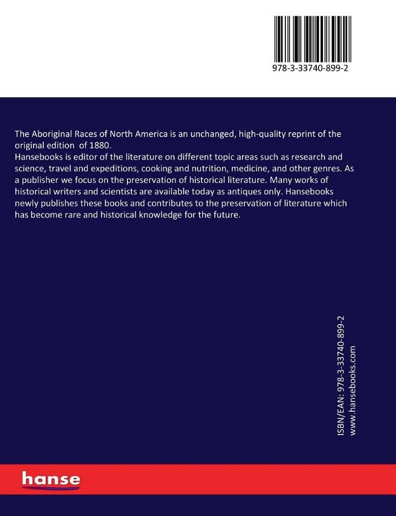 Produktbild: The Aboriginal Races of North America