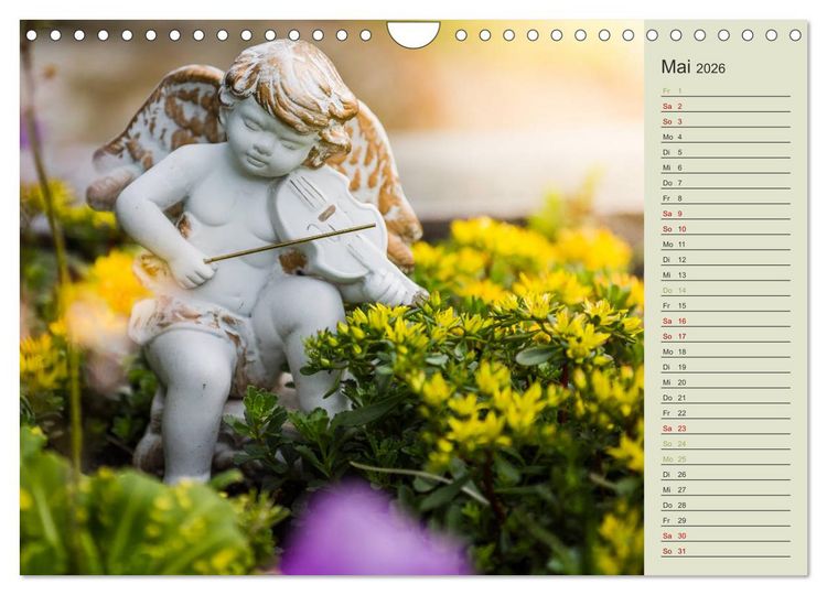 Produktbild: Engel - Begleiter f&uuml;r jeden Tag (Wandkalender 2026 DIN A4 quer), CALVENDO Monatskalender