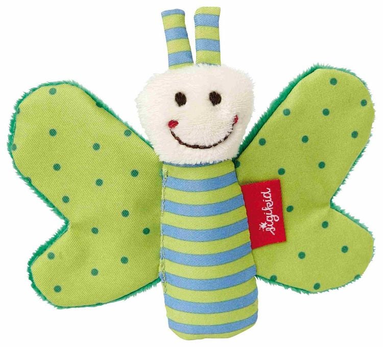 Produktbild: sigikid 41179 - Greifling Schmetterling gr&uuml;n Kinderbunt