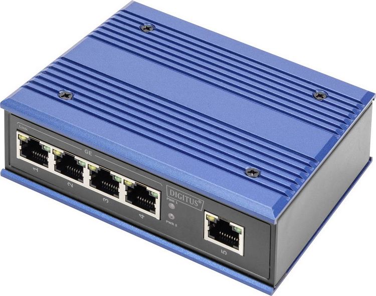 Produktbild: Digitus DN-651118 DN-651118 Industrial Ethernet Switch 5 Port 10 / 100 / 1000MBit/s