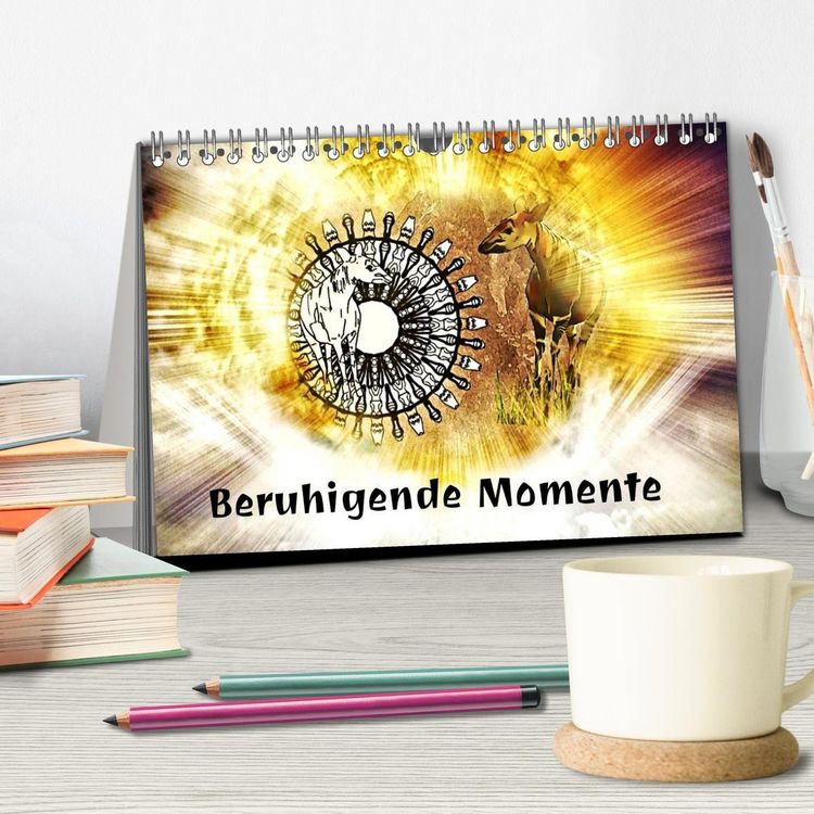 Produktbild: Mandalas 2027 - Beruhigende Momente (Tischkalender 2027 DIN A5 quer), CALVENDO Monatskalender