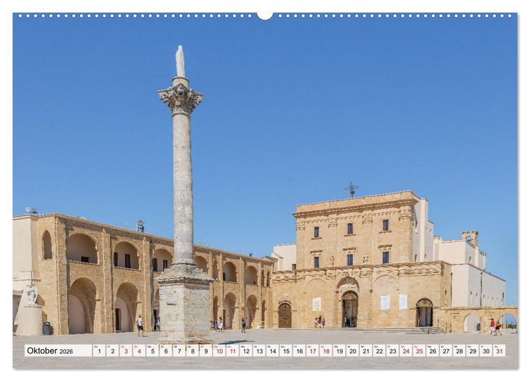 Produktbild: Apulien - Traumregion am Stiefelabsatz Italiens (Wandkalender 2026 DIN A2 quer), CALVENDO Monatskalender