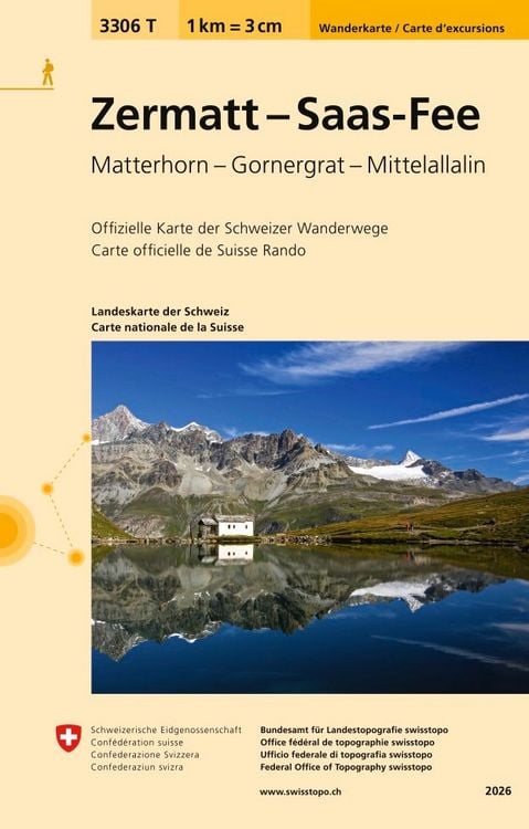 Produktbild: 3306T Zermatt - Saas-Fee Wanderkarte