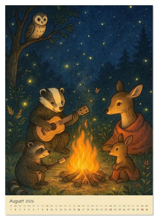 Produktbild: A year like a soft pillow - Animal moments of wellbeing (Wall Calendar 2026 DIN A4 portrait), CALVENDO 12 Month Wall Calendar