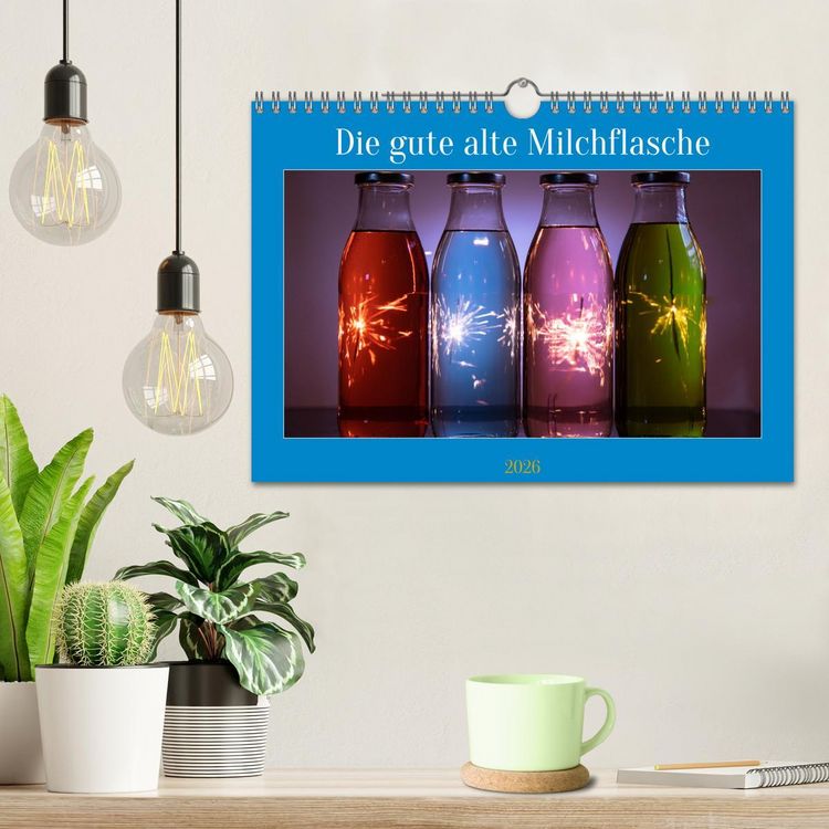 Produktbild: Die gute alte Milchflasche (Wandkalender 2026 DIN A4 quer), CALVENDO Monatskalender