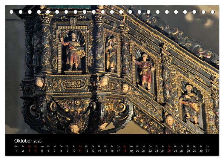 Produktbild: Orte des Glaubens (Tischkalender 2026 DIN A5 quer), CALVENDO Monatskalender