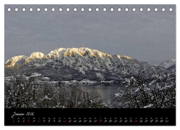 Produktbild: Attersee im Salzkammergut 2026 (Tischkalender 2026 DIN A5 quer), CALVENDO Monatskalender
