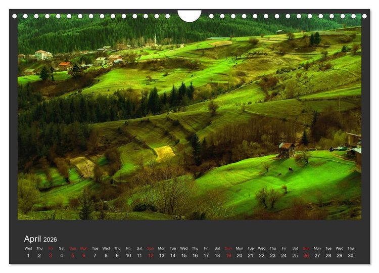 Produktbild: Adorable Nature - Images from Bulgaria / UK-Version (Wall Calendar 2026 DIN A4 landscape), CALVENDO 12 Month Wall Calendar