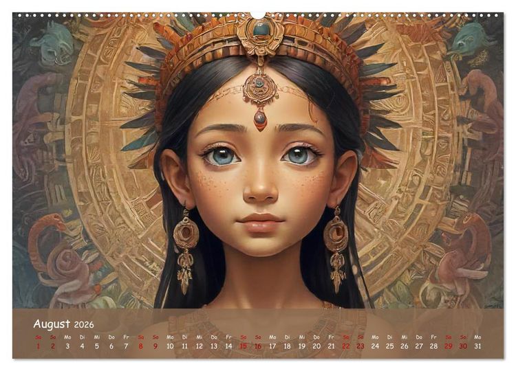 Produktbild: Faszination Maya: Einblicke in eine versunkene Welt (hochwertiger Premium Wandkalender 2026 DIN A2 quer), Kunstdruck in Hochglanz