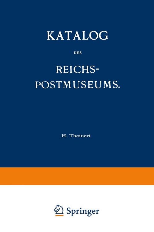 Produktbild: Katalog des Reichs-Postmuseums