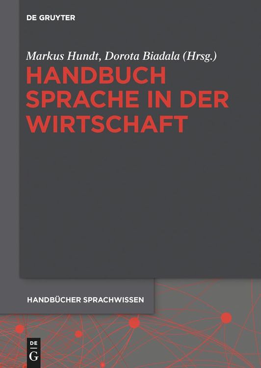 Bild vom Artikel Handbuch Sprache in der Wirtschaft vom Autor Markus Hundt