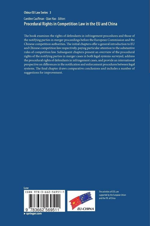 Produktbild: Procedural Rights in Competition Law in the EU and China