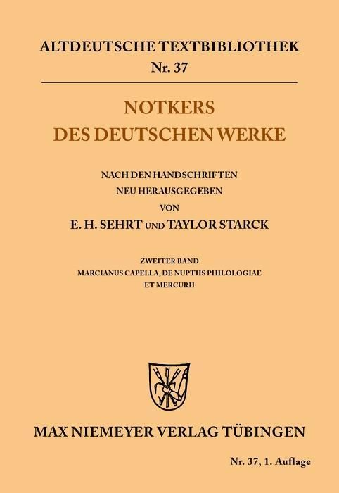 Produktbild: Notkers des Deutschen Werke