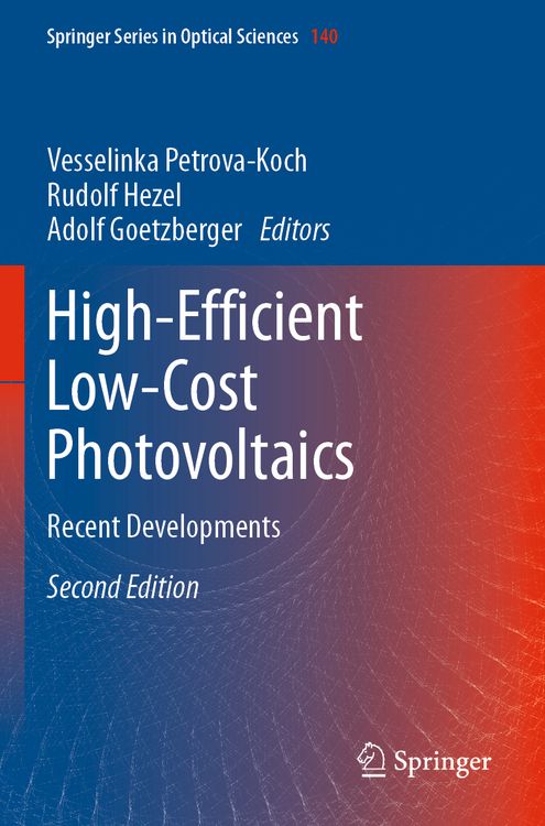 Produktbild: High-Efficient Low-Cost Photovoltaics