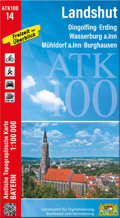 Produktbild: ATK100-14 Landshut (Amtliche Topographische Karte 1:100000)