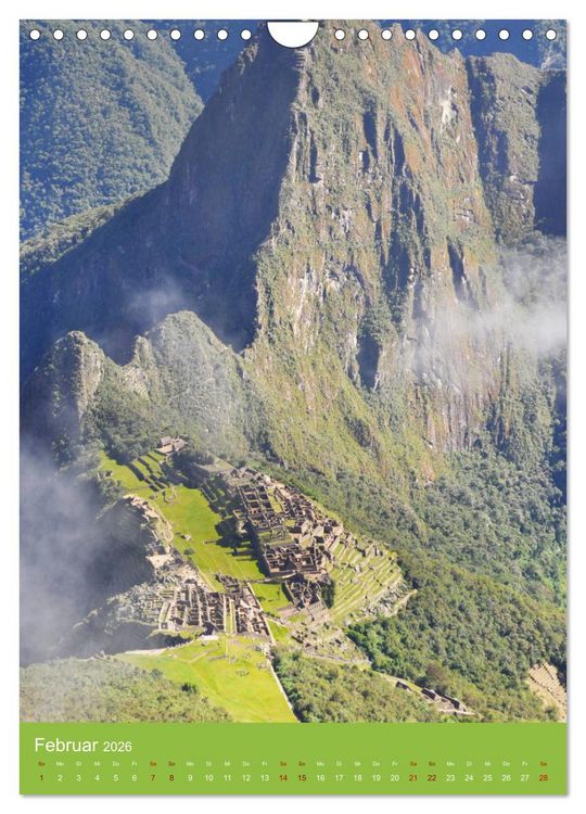 Produktbild: Erlebe mit mir Machu Picchu (Wandkalender 2026 DIN A4 hoch), CALVENDO Monatskalender