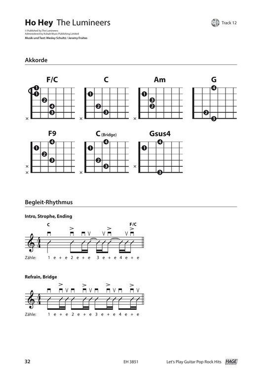 Produktbild: Let's Play Guitar Pop Rock Hits mit 2 CDs