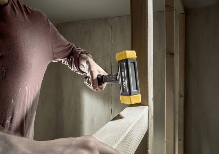 Produktbild: Halder SUPERCRAFT 3380.045 Schonhammer ergonomischer Griff, mittelhart 1000g 310mm 1St.