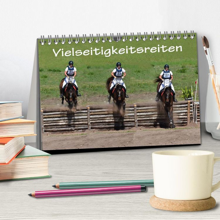 Produktbild: Vielseitigkeitsreiten (Tischkalender 2026 DIN A5 quer), CALVENDO Monatskalender