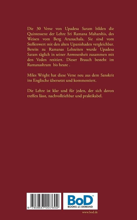 Produktbild: Die Quintessenz der spirituellen Unterweisung (Upadesa Saram)