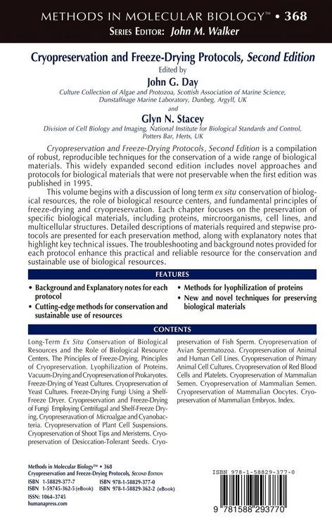 Produktbild: Cryopreservation and Freeze-Drying Protocols
