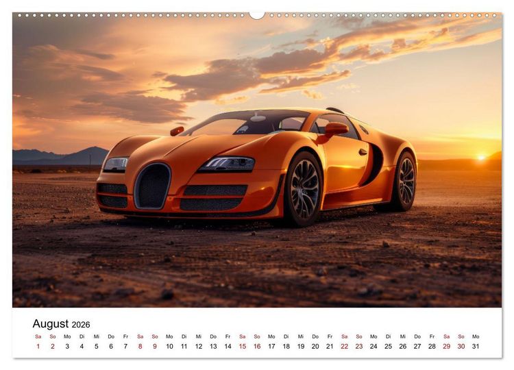 Produktbild: Schnelle Sportwagen (Wandkalender 2026 DIN A2 quer), CALVENDO Monatskalender