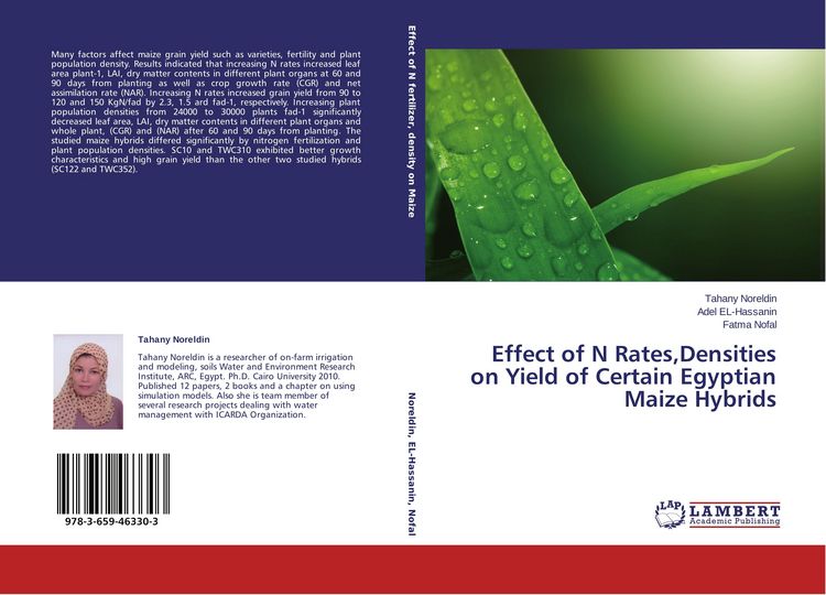 Produktbild: Effect of N Rates,Densities on Yield of Certain Egyptian Maize Hybrids