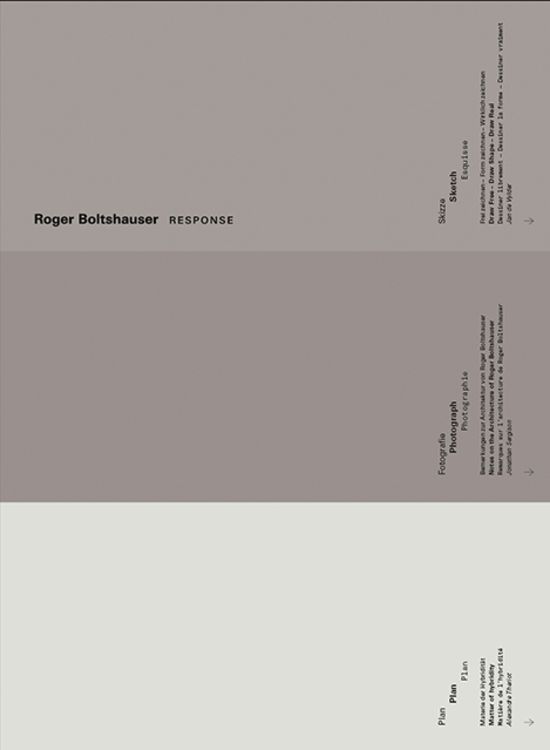 Produktbild: Roger Boltshauser &ndash; Response