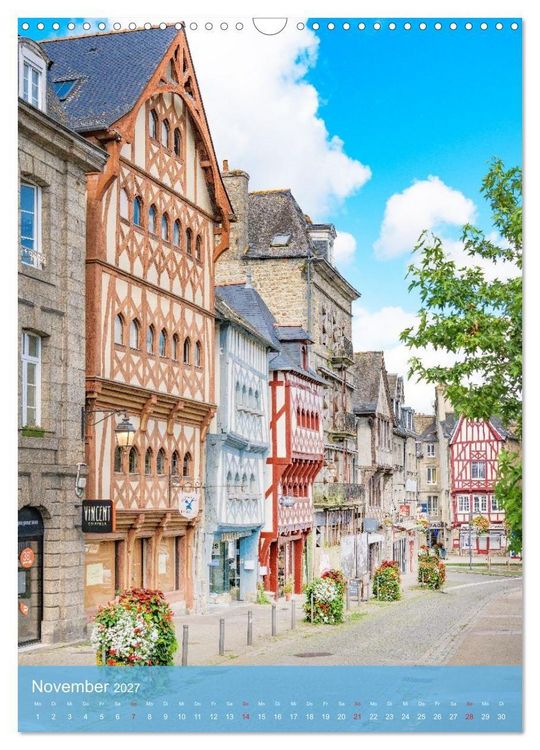 Produktbild: Bonjour Bretagne (Wandkalender 2027 DIN A3 hoch), CALVENDO Monatskalender