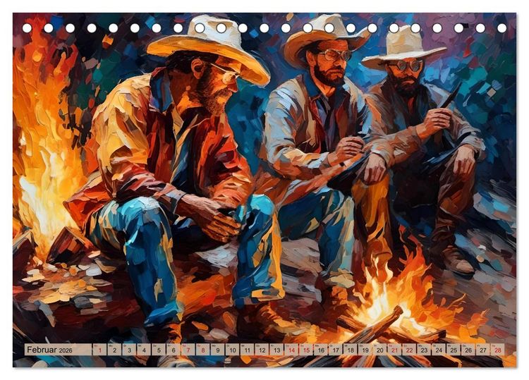 Produktbild: Wild West Moments (Tischkalender 2026 DIN A5 quer), CALVENDO Monatskalender