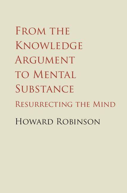 Produktbild: From the Knowledge Argument to Mental Substance