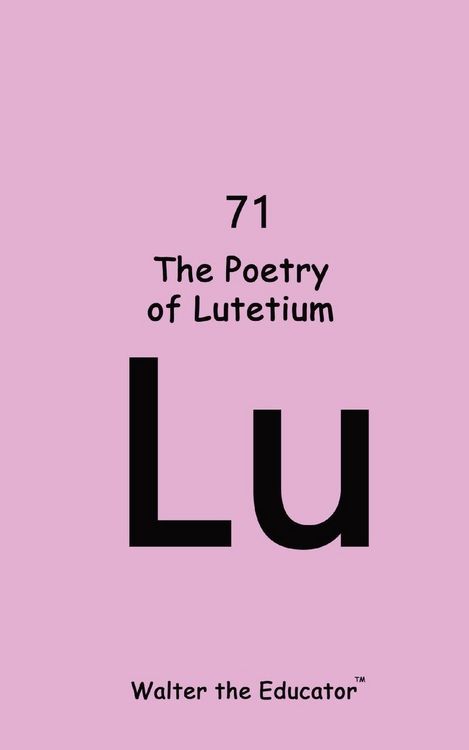 Produktbild: The Poetry of Lutetium