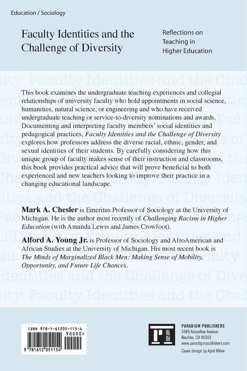 Produktbild: Faculty Identities and the Challenge of Diversity