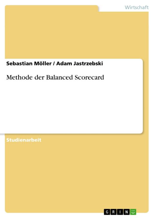 Produktbild: Methode der Balanced Scorecard