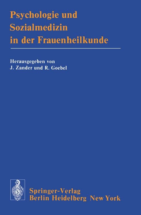 Produktbild: Psychologie und Sozialmedizin in der Frauenheilkunde