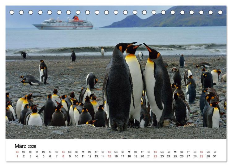 Produktbild: Expeditions-Kreuzfahrten MS BREMEN und MS HANSEATIC (Tischkalender 2026 DIN A5 quer), CALVENDO Monatskalender